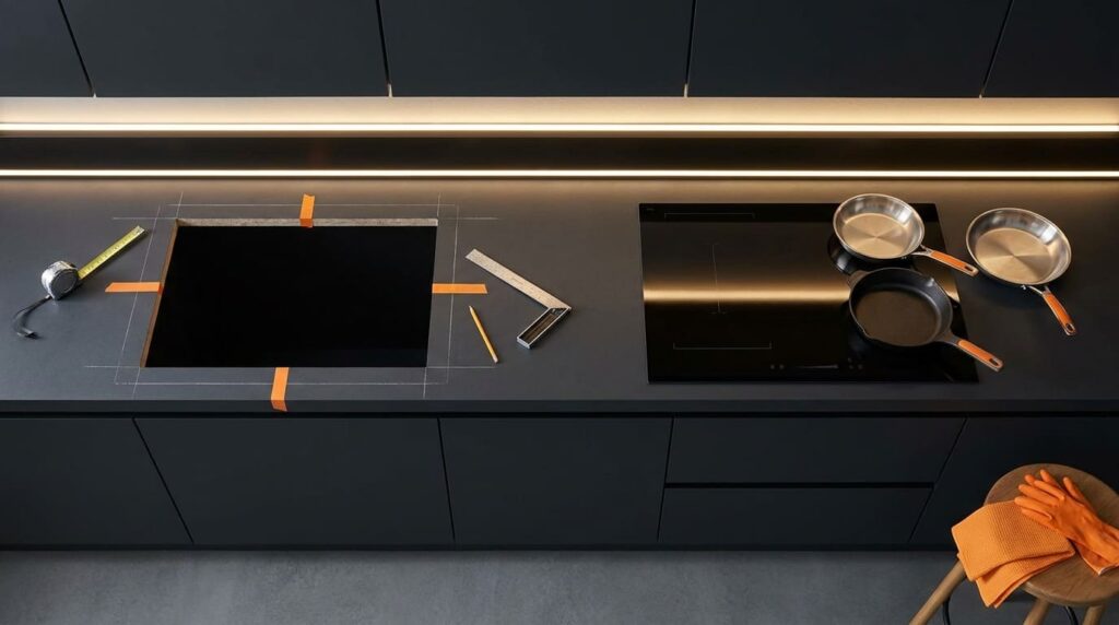 reforma cozinha cooktop inducao sandias