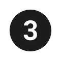 Ícone de número 3