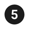 Ícone de número 5