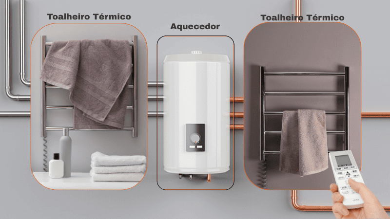 Toalheiro térmico x aquecedor elétrico